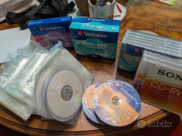 Stock CD/DVD vergini nuovi – DVD-R, DVD-RW, CD-RW 
