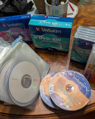 Stock CD/DVD vergini nuovi – DVD-R, DVD-RW, CD-RW 