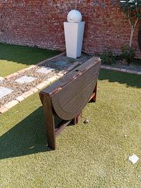 Tavolo cucina giardino completamente pieghevole