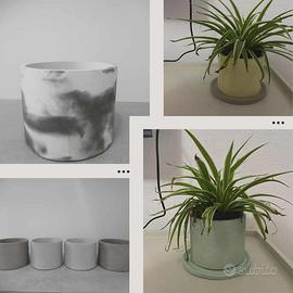 Vaso in cemento moderno fatto a mano – design min