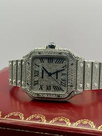 Cartier Santos WSSA0048 ICE CUSTOM