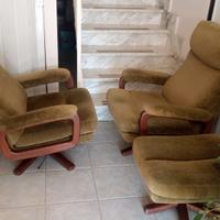 poltrone vintage girevoli