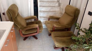 poltrone vintage girevoli
