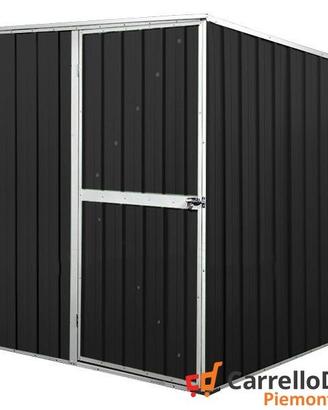 Box da giardino lamiera 175x185cm nero