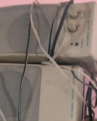 coppia di altoparlanti 3w vintage