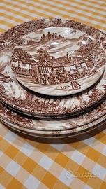 Set 6pz piatti vintage Swan Inn originale