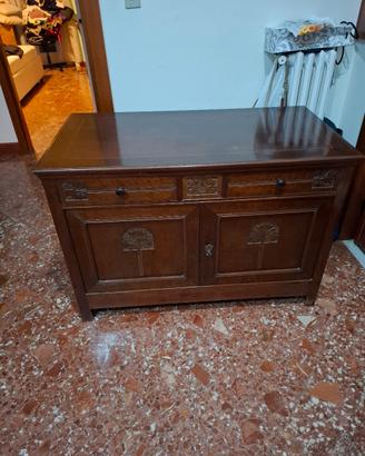 Mobile d’epoca in legno massello stile Liberty – a