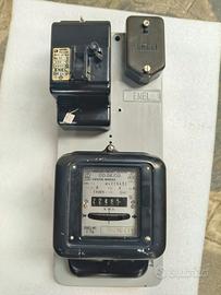 contatore elettrico monofase Enel Milano vintage 