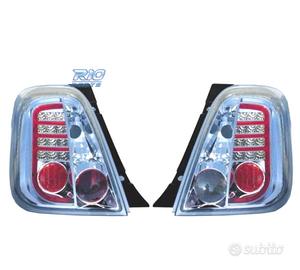 FANALI FIAT 500 07- LED FONDO CROMATO