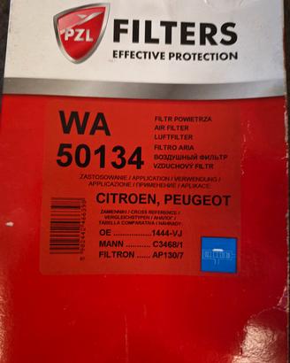 Filtro Aria Nuovo PZL WA50134 - Citroen / Peugeot 