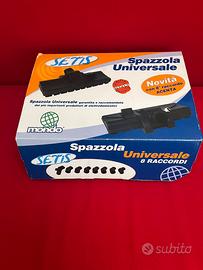 Spazzola universale con ruote e 8 raccordi