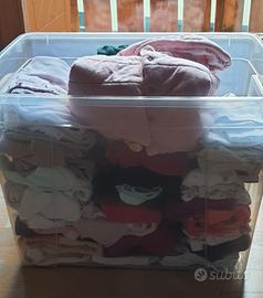 scatolone vestiti neonata 3/6 e 6/9 mesi autunno/i