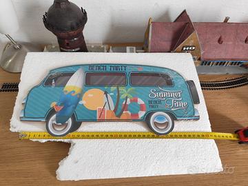 VW Kombi placca decorativa in MDF