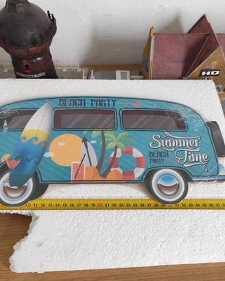 VW Kombi placca decorativa in MDF