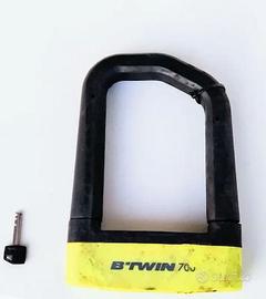 Lucchetto U-Lock B'Twin 700 Antifurto Bici Top