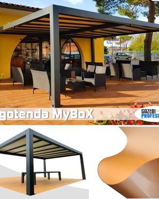 Pergotenda gazebo professionale ristorante PVC box