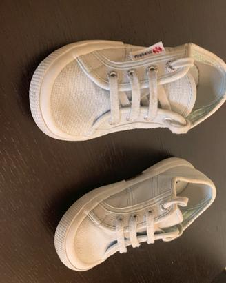 Scarpe Superga celesti come nuove taglia 27