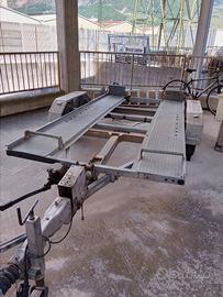 Carrello porta auto doppio asse basculante 1600 kg