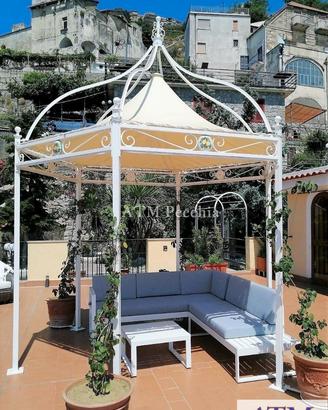 Gazebo in ferro battuto esagonale 3 metri