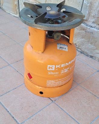 Bombola con fornello anche per campeggio