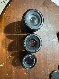 Obiettivi Canon - 50mm f/1.8 + 35-80mm + 80-200m