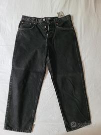 Pantaloni Uomo Neri Baggy Zara taglia 31 eleganti 