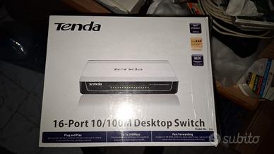 Tenda Switch-Desktop Switch S16, con 16 Porte RJ45