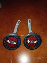 ROTELLE PER BICI BIMBO SPIDERMAN 