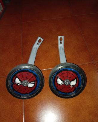 ROTELLE PER BICI BIMBO SPIDERMAN 