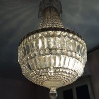 lampadario antico cristallo