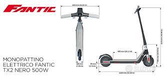 Monopattino elettrico Fantic TX2 nero 500W