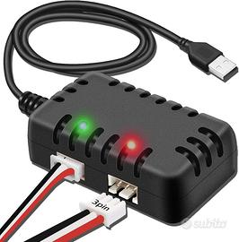 Caricatore LiPo 7.4V 2S USB con Bilanciatore RC