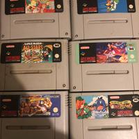 Set 6 giochi Super Nintendo