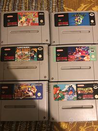Set 6 giochi Super Nintendo
