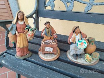 trittico in terracotta 