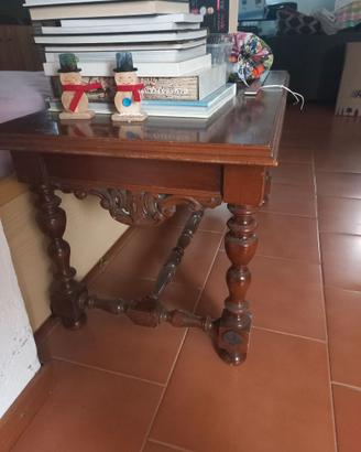 Tavolino fratino neorinascimentale 108x53x53h