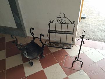 oggetti in ferro battuto per caminetto