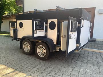 Carrello - Rimorchio professionale per 4 cani
