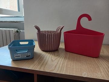 tris di cestini mai usati