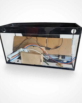 Acquario con lato curvo 