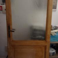 Porta vintage legno e vetro