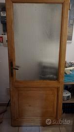 Porta vintage legno e vetro
