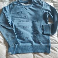 felpa Brummel brum's azzurro jeans tg. 7 anni