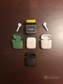Airpods 2’ gen + 4 cover perfettamente funzionanti