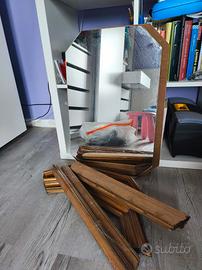 Specchio con cornice da incollare