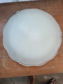 Plafoniera in vetro satinato 32 cm