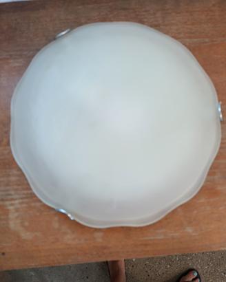 Plafoniera in vetro satinato 32 cm