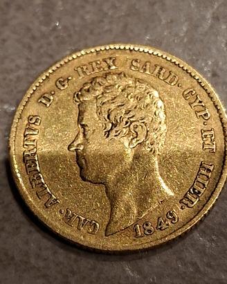 20 Lire Oro Carlo Felice 1829 Genova