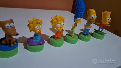 6 action figure famiglia simpsons