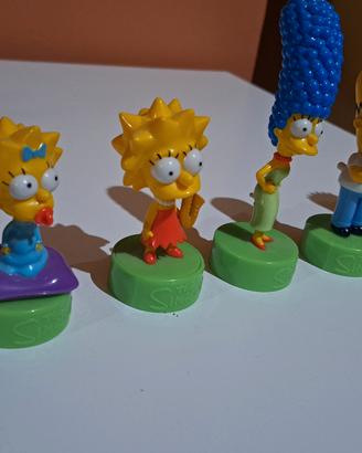 6 action figure famiglia simpsons